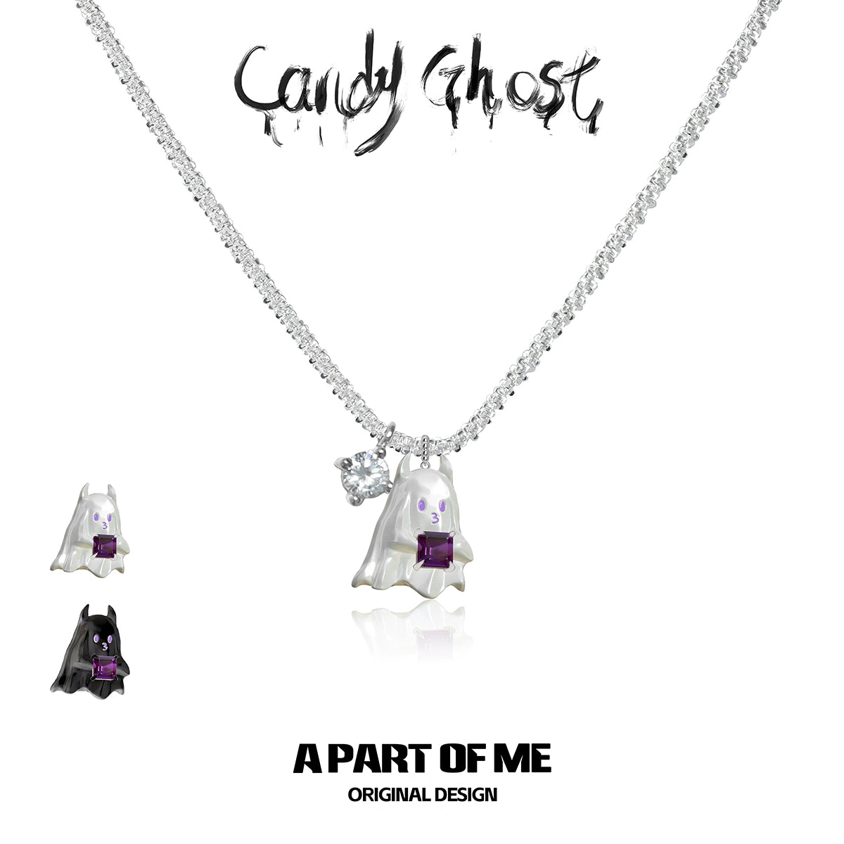 Ghost Devil Pendant Necklace