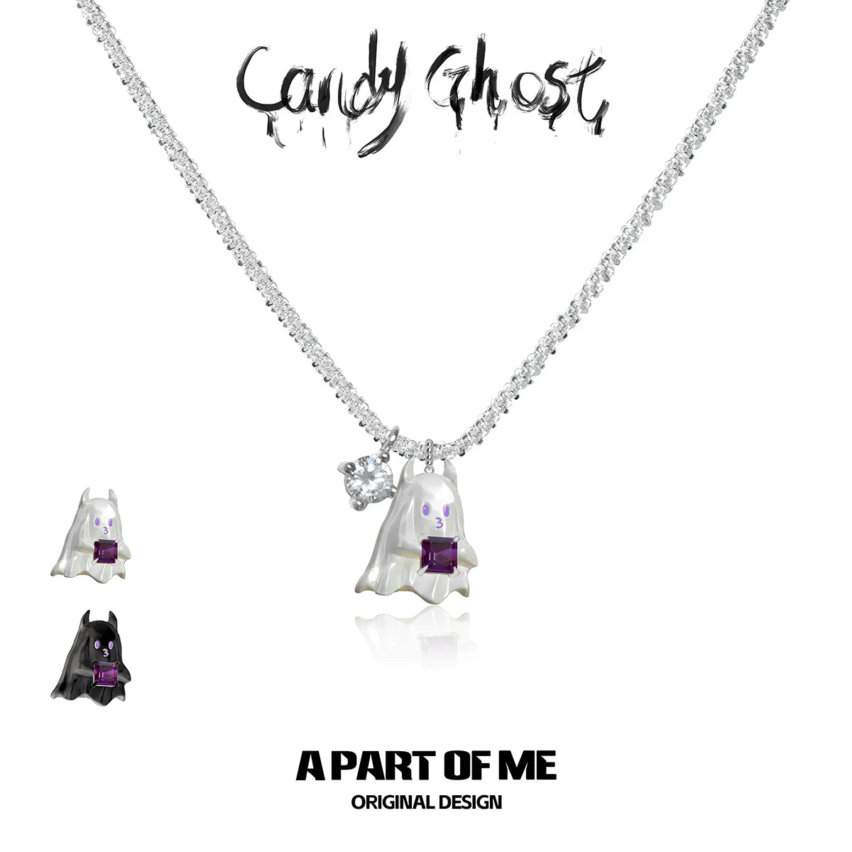 Ghost Devil Pendant Necklace