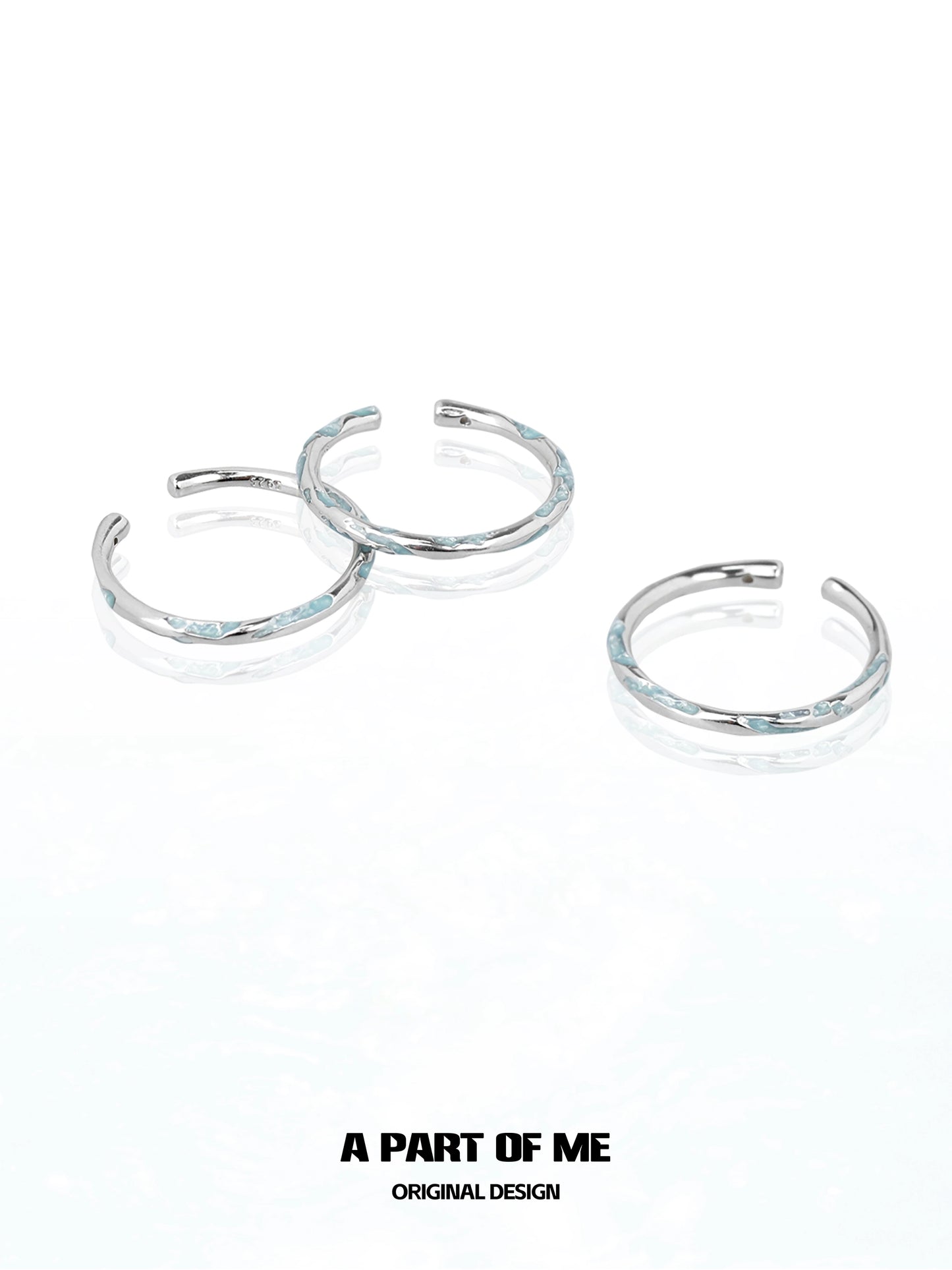 Blue Minimalist Ring