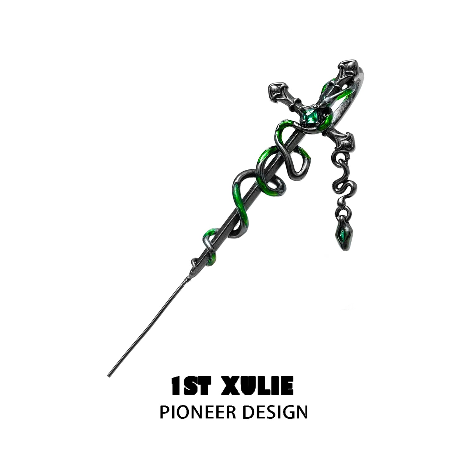 Slytherin Curse Cross Piercing Earring