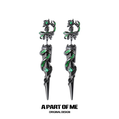 Slytherin Sword Stud Earrings