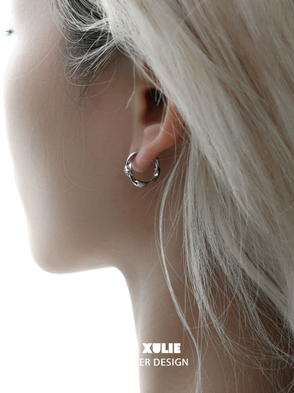 Shooting Star Silver Earrings