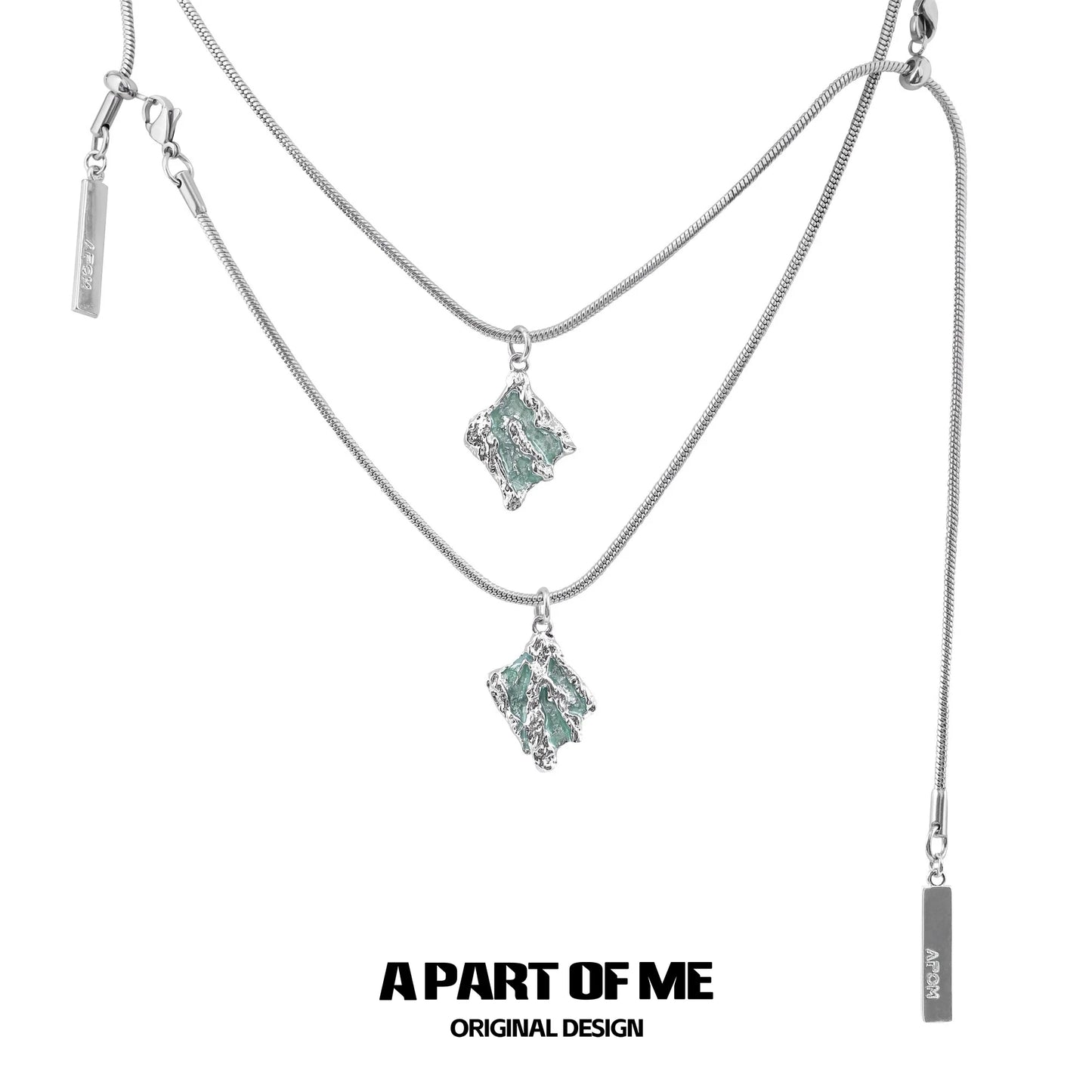 Mint Serpent Snakebone Necklace