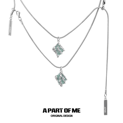 Mint Serpent Snakebone Necklace