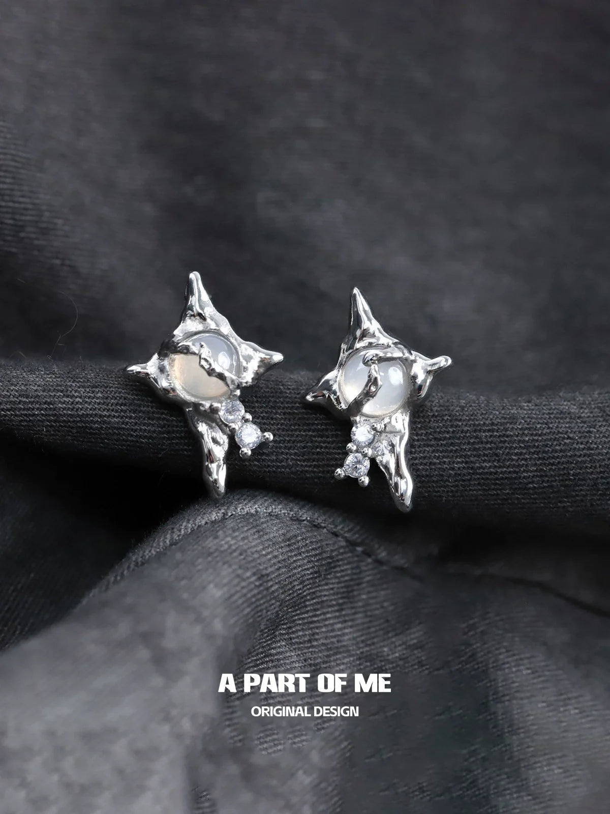 Agate Star Stud Earrings