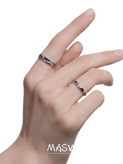 Brilliant Starry Couple Rings