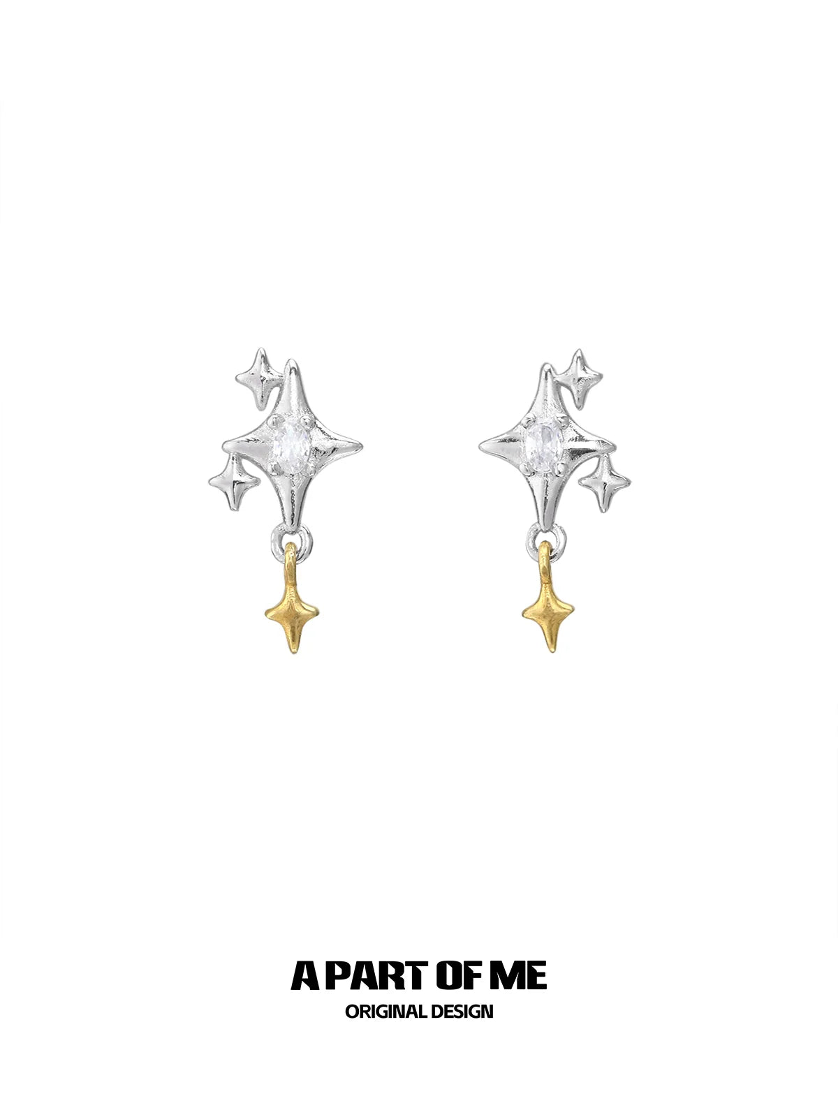 Twinkle Stars Stud Earrings