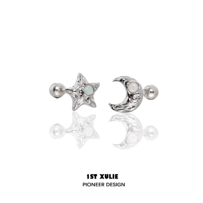Cosmic Moon & Star Earrings