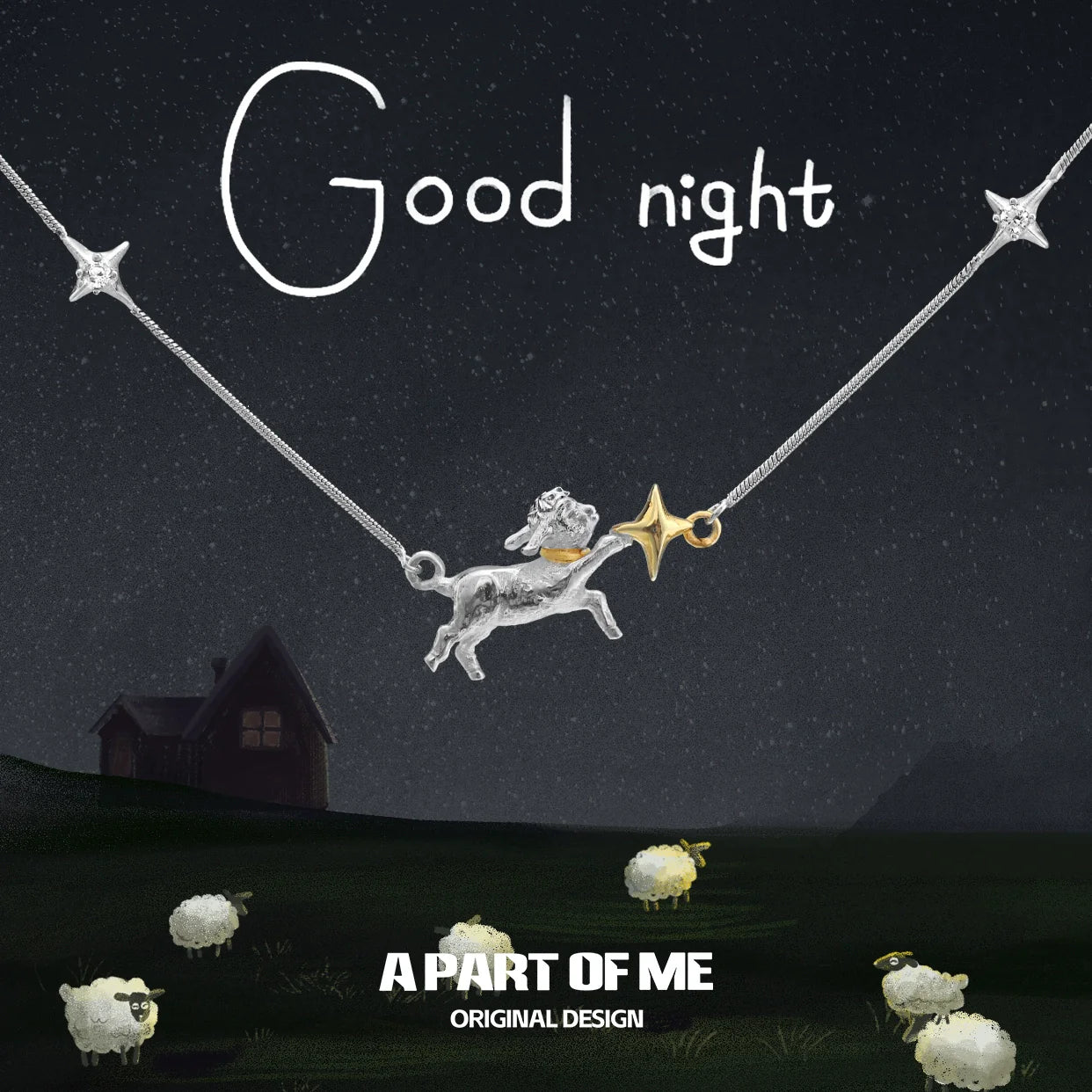 Good Night Lamb Necklace