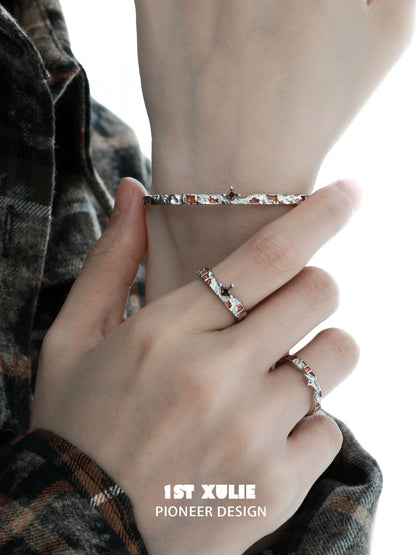 Desolate Rebirth Silver Bracelet