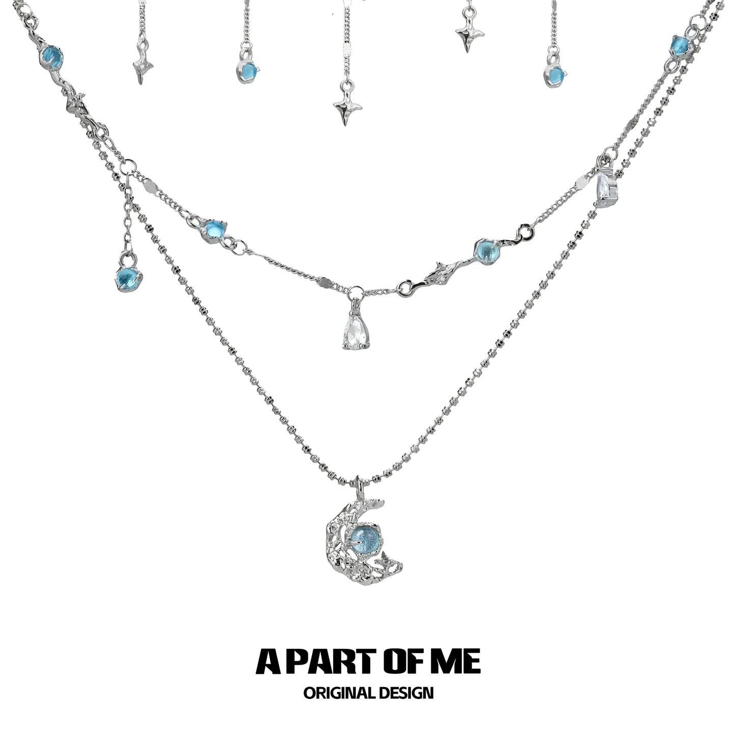 Moonlight Faust Blue Necklace