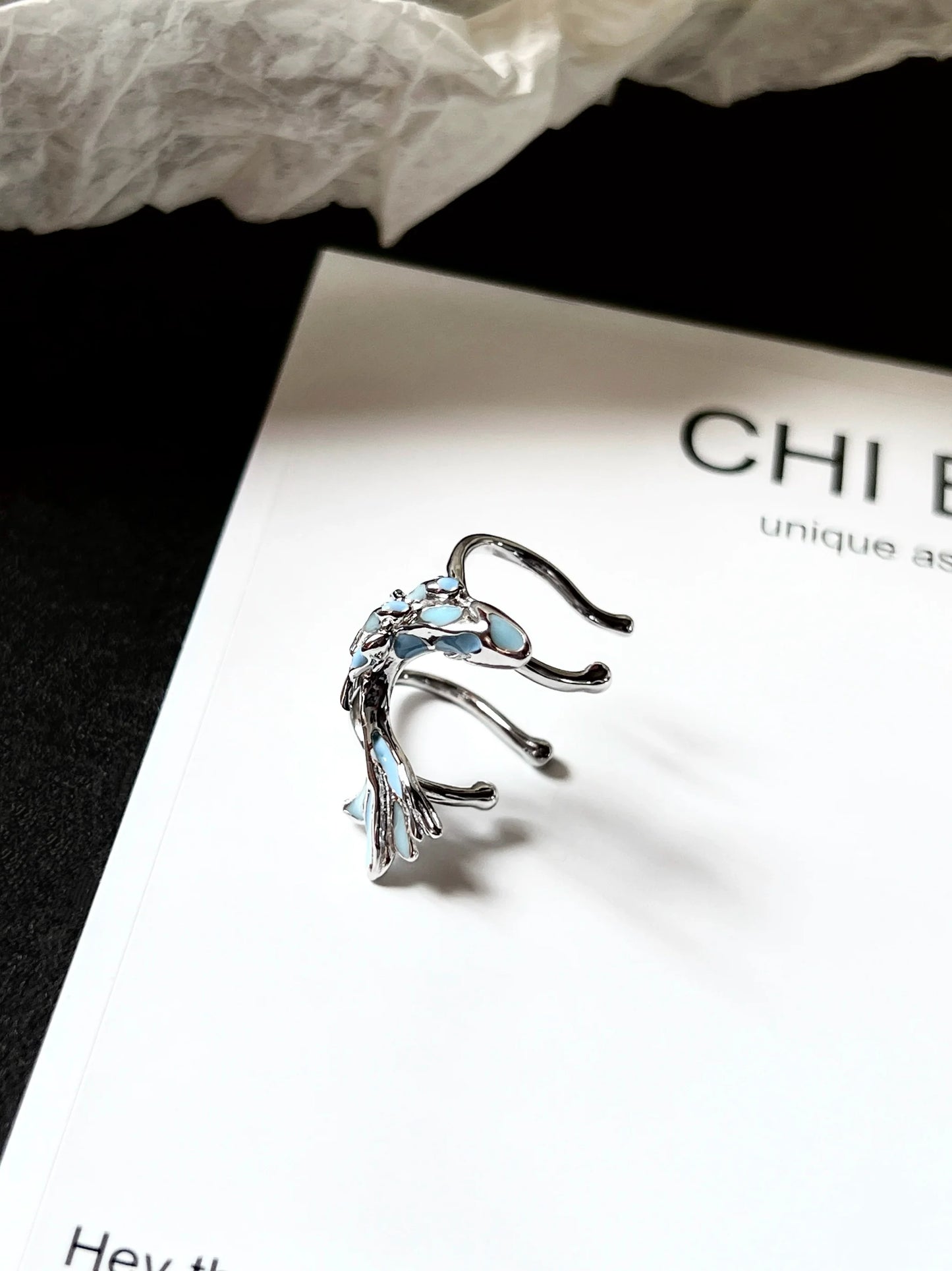 "Language of the Tides" Fish Ear Cuffs