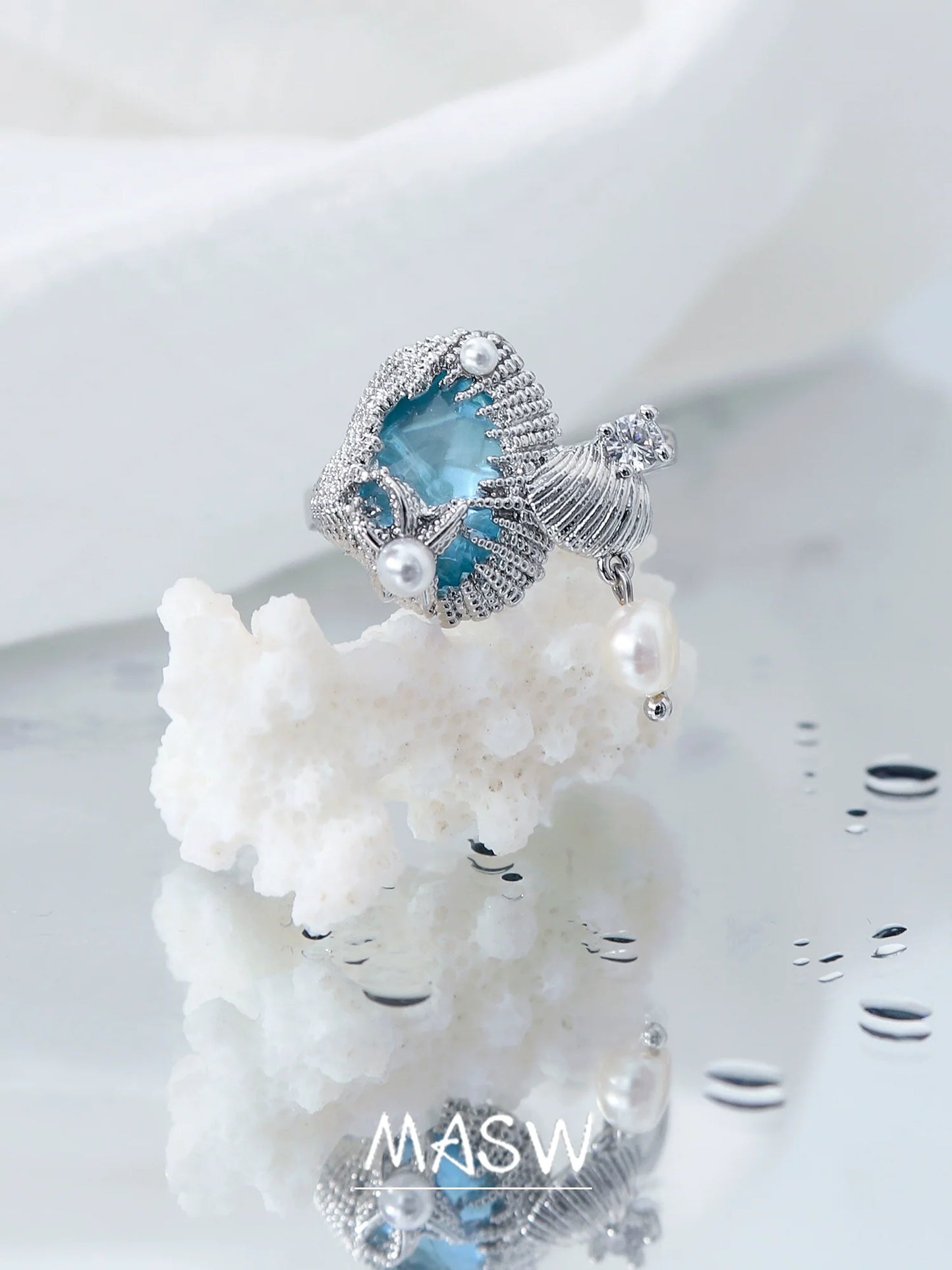 Sea Whisper Shell Ring