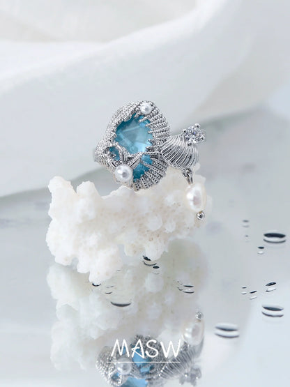 Sea Whisper Shell Ring