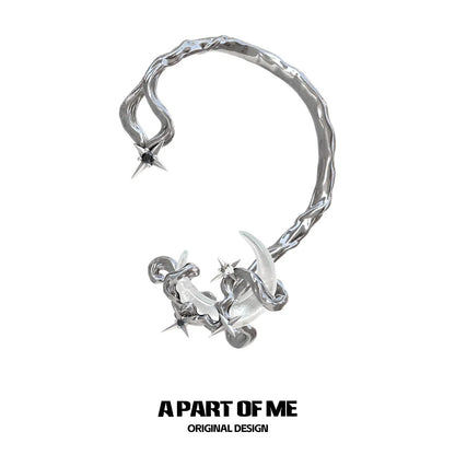 Moon Dream Silver Ear Clip