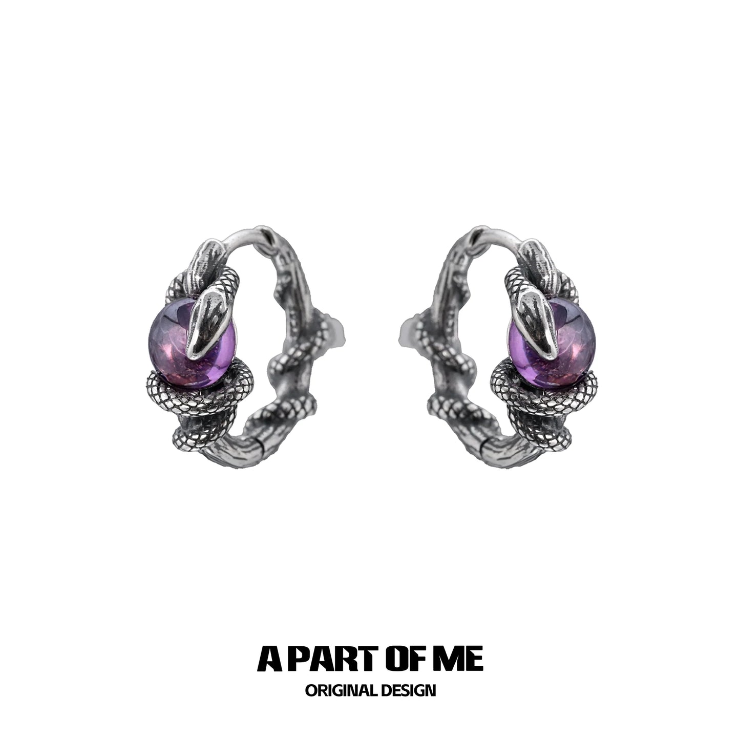 Slytherin Venom Snake Earrings