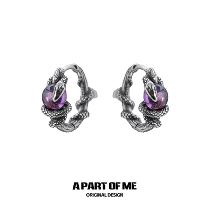 Slytherin Venom Snake Earrings