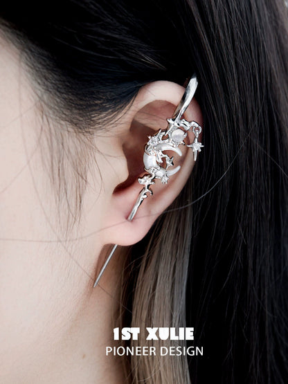Moonlit Whisper Piercing Earrings