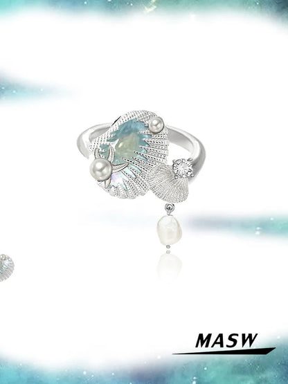 Sea Whisper Shell Ring