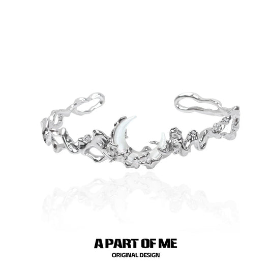 Frosted Moonlight Silver Bracelet