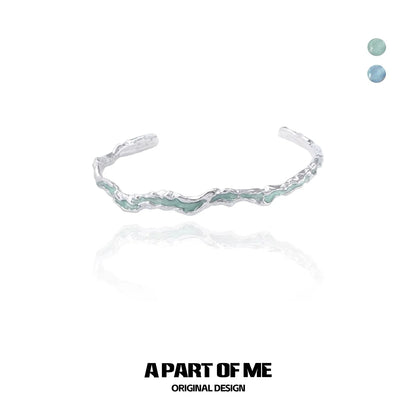 Summer Blue Mint Silver Bracelet