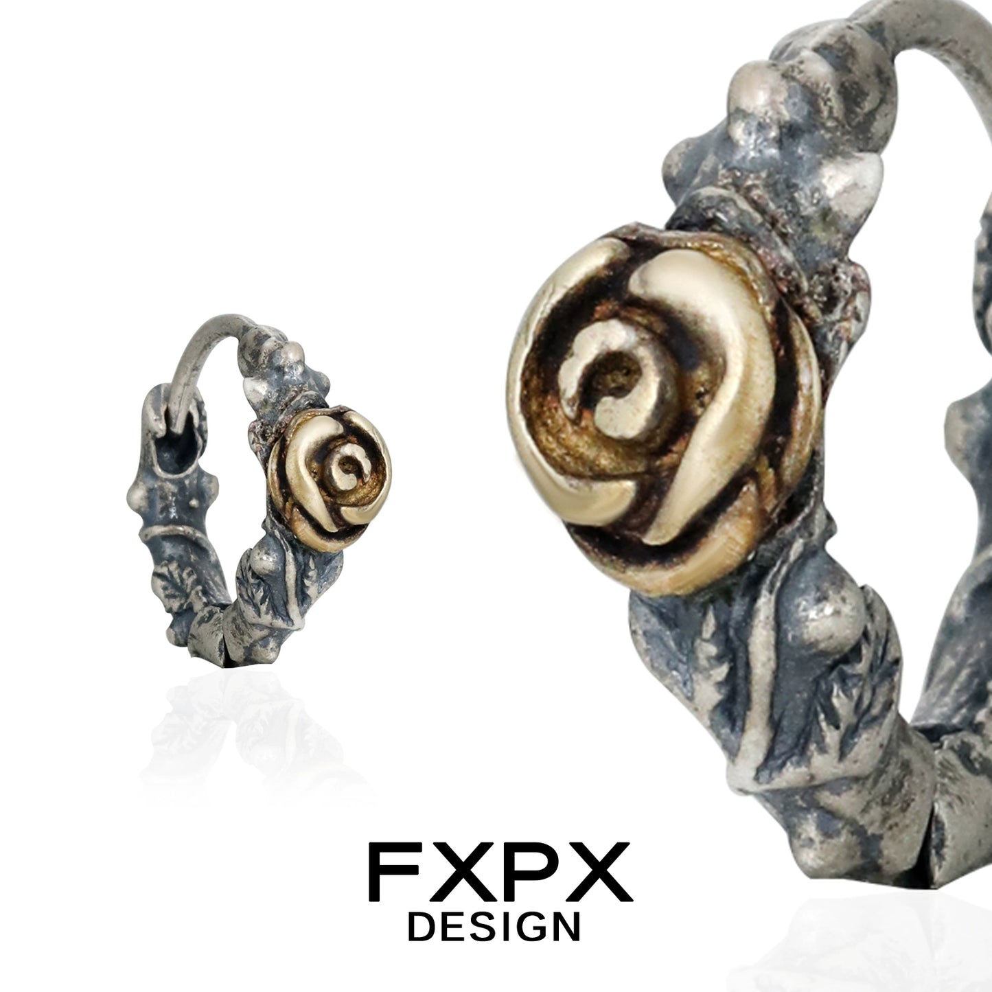 Y2K Midnight Rose Vintage Earrings