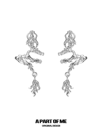 Graceful Dragon Tail Ear Clips