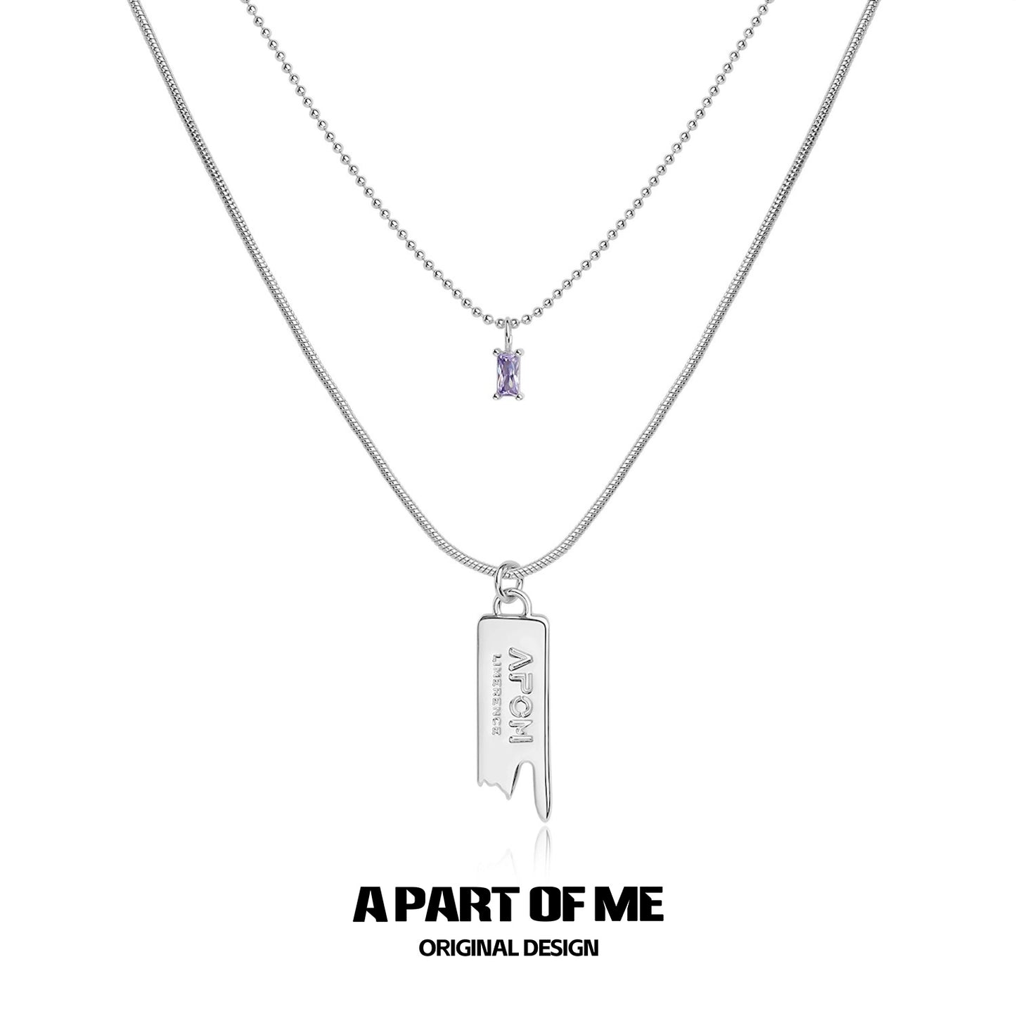 Double Layer Periwinkle Necklace