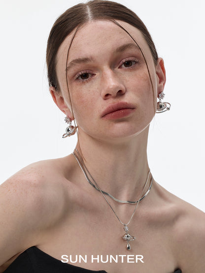 Cosmic Planet Star Earrings