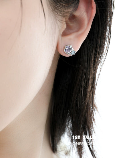 Mystic Amethyst Zircon Earrings