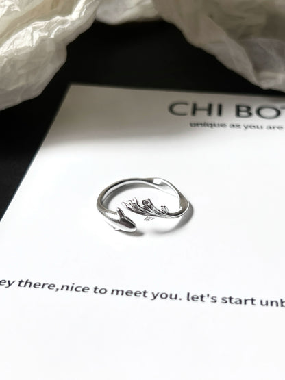 "Voice of Fish" Minimalism Ring