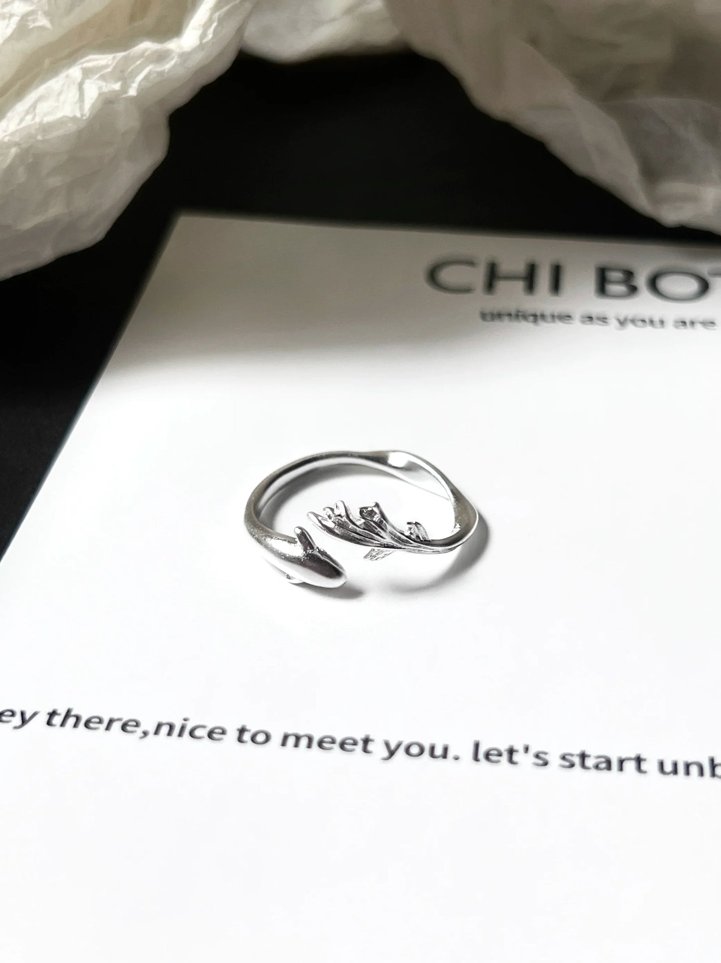 "Voice of Fish" Minimalism Ring