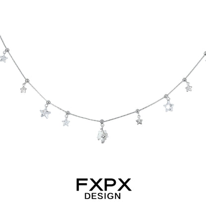 Cosmic Beauty Stars Silver Necklace