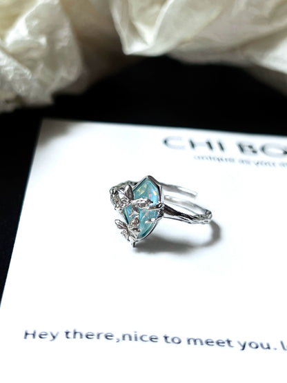 "Blue Island Butterfly" Ring