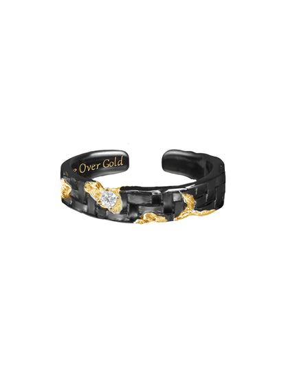 Retro Black Gold Ring