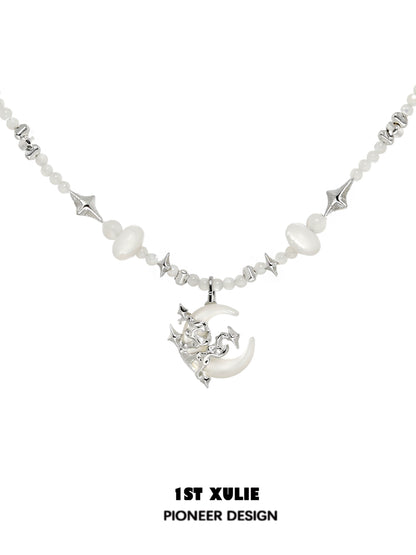 Moonlight Beaded Clavicle Chain