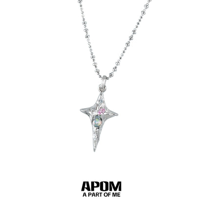 Star Diamond Silver Necklace