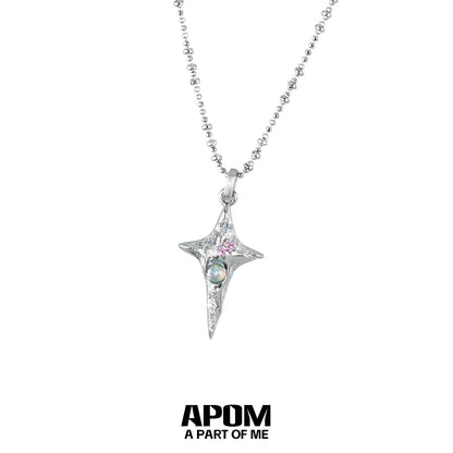 Star Diamond Silver Necklace