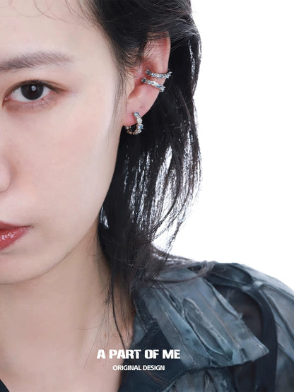 Blue Zircon Cool Ear Cuff