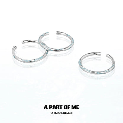 Blue Minimalist Ring