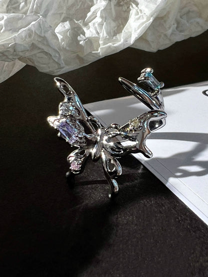 "Vortex Butterfly" Zircon Ring