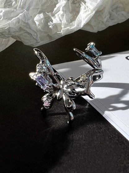 "Vortex Butterfly" Zircon Ring