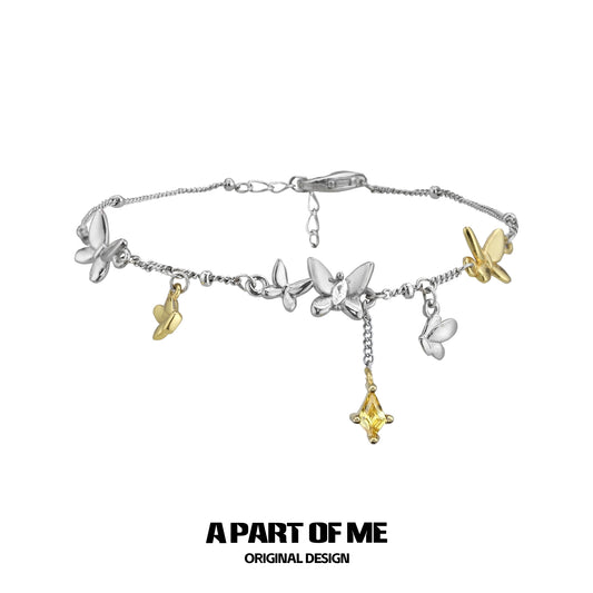 Autumn Leaf Butterfly Bracelet