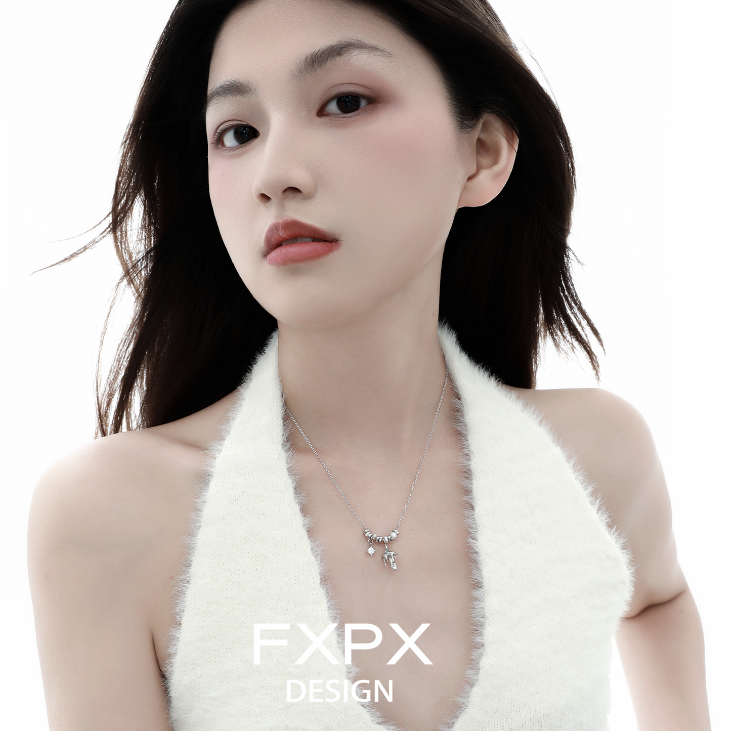 Metal Aesthetic Mushroom Necklace
