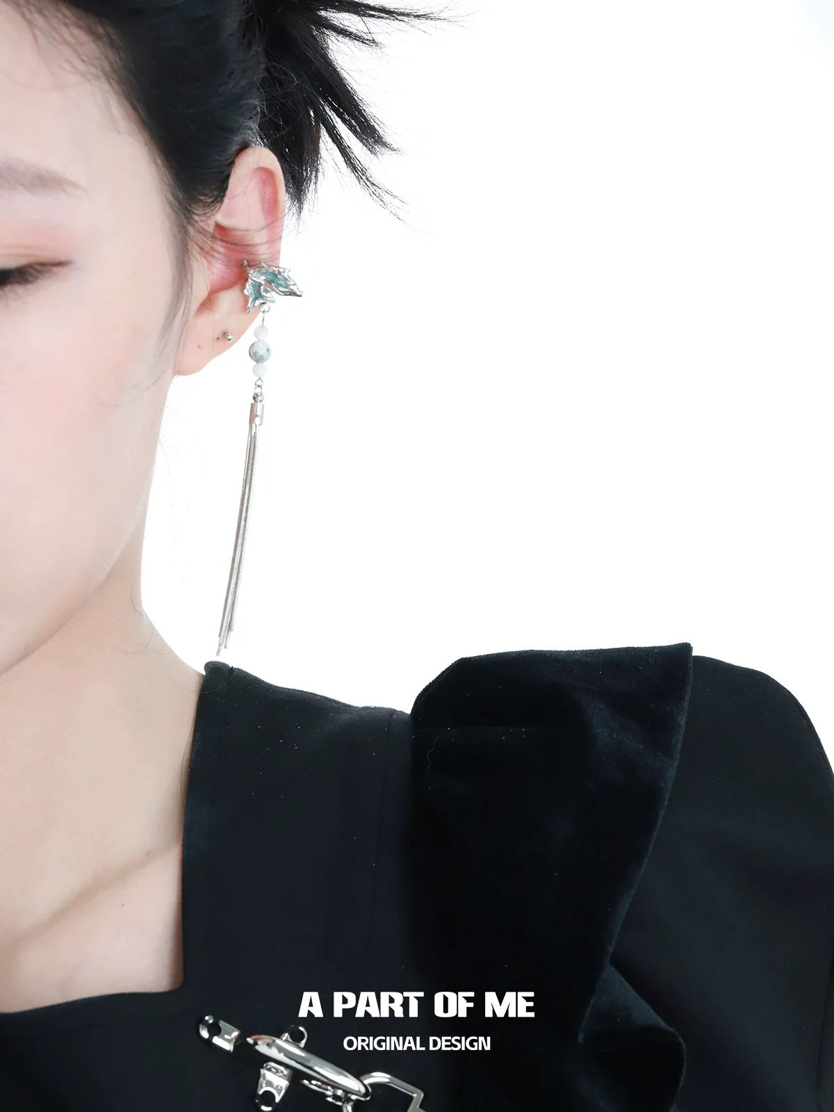 Dreamy Lake Fringe Ear Cuff