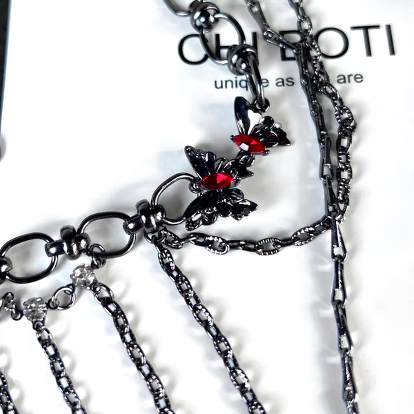 "Nightmare Dark Butterfly" Gothic Necklace