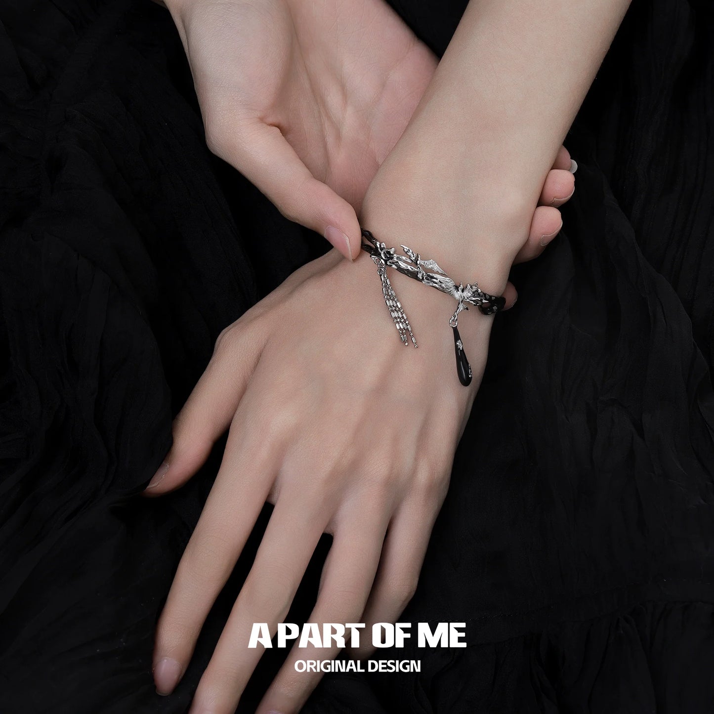Dark Flight Bird Bracelet