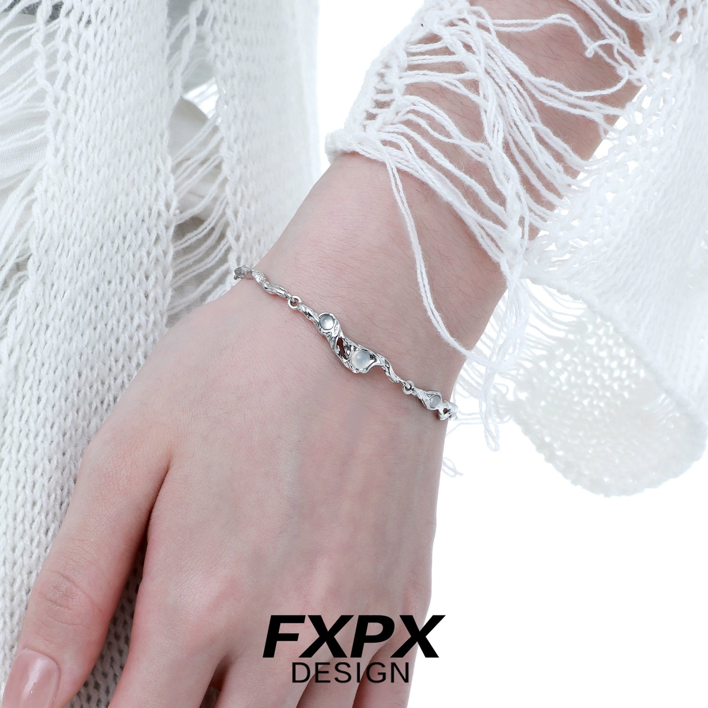 Winter Glow Silver Bracelet