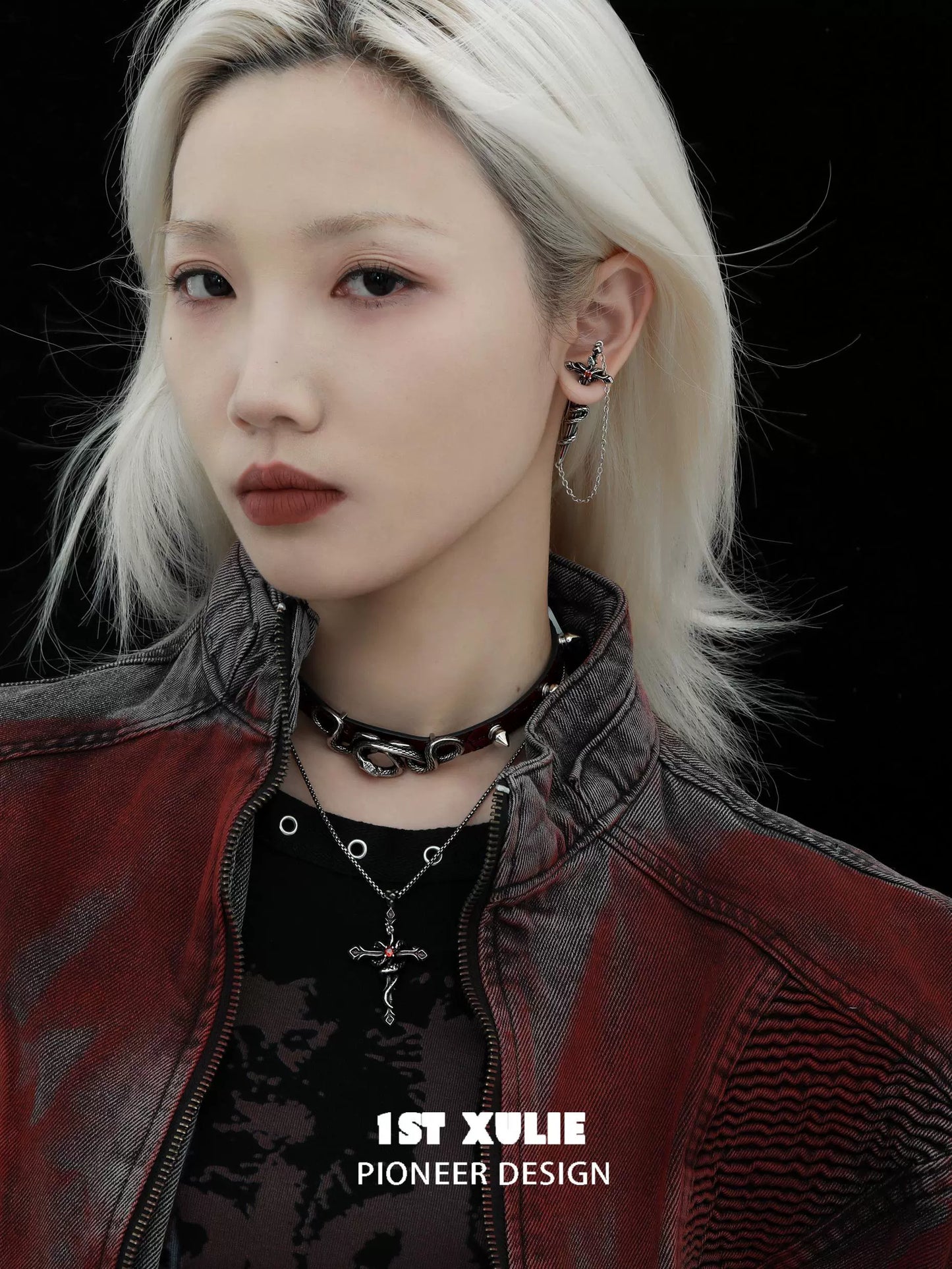 Slytherin Venom Snake Piercing Earrings