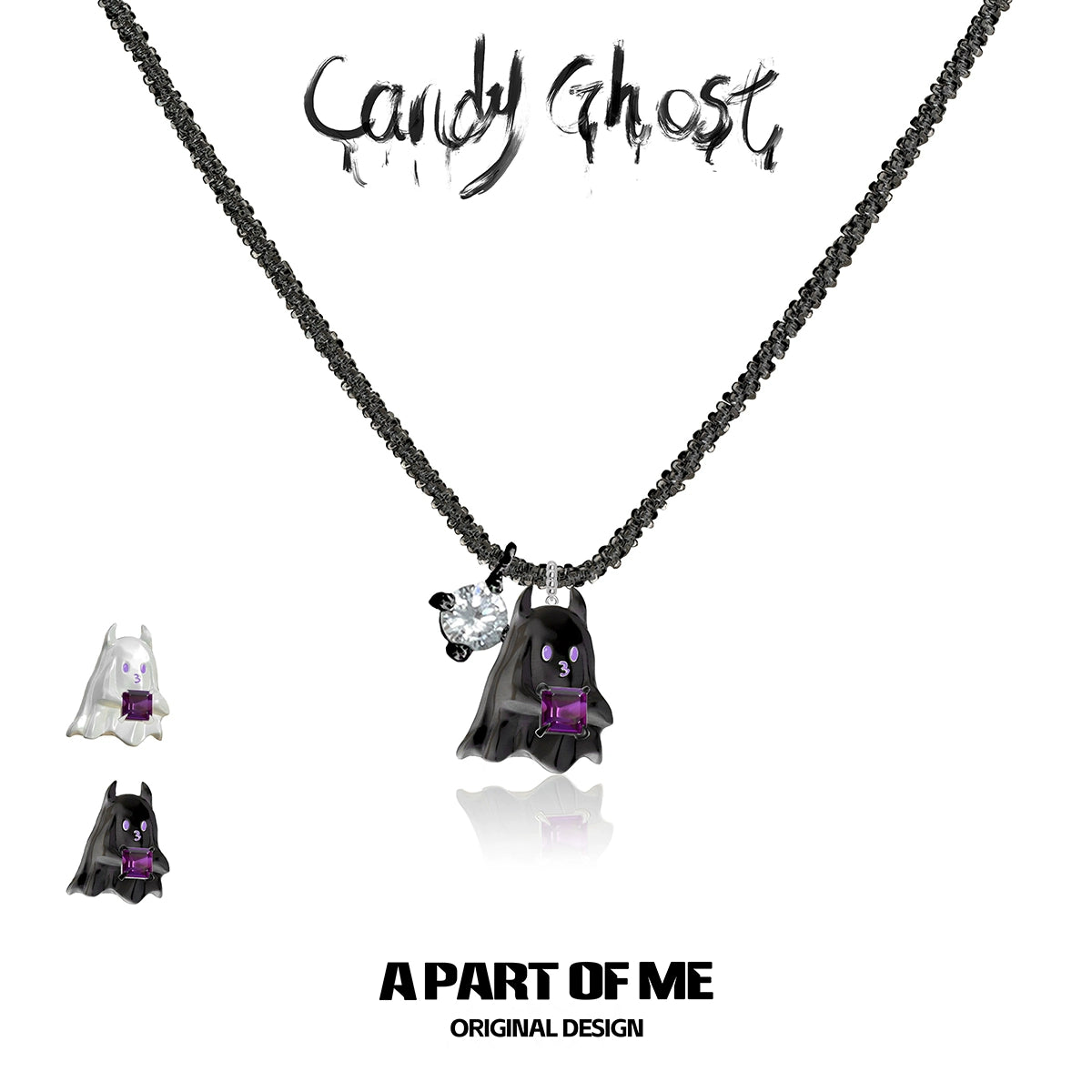 Ghost Devil Pendant Necklace